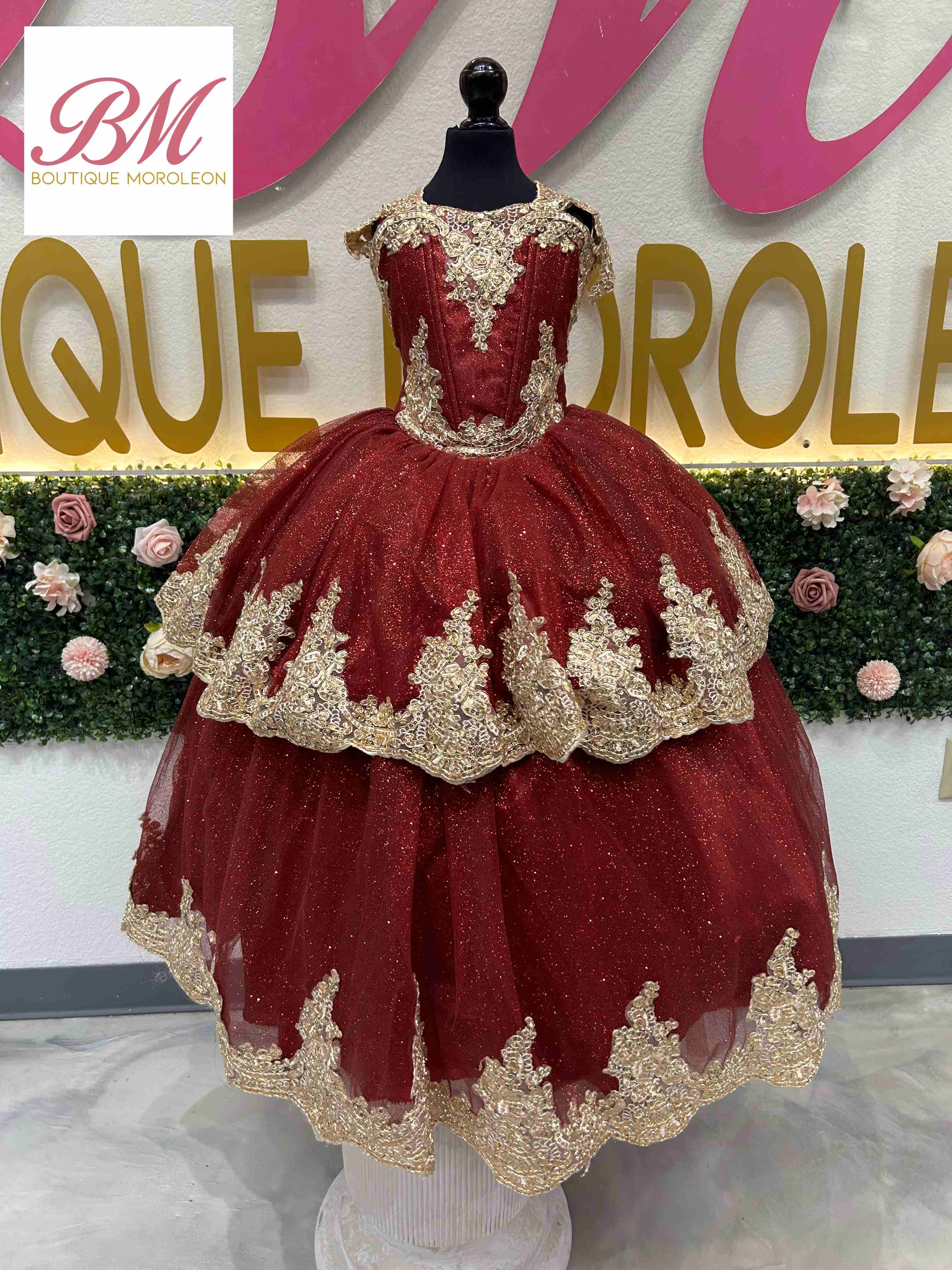 Mini Burgundy Quince Dress – Boutique Moroleon