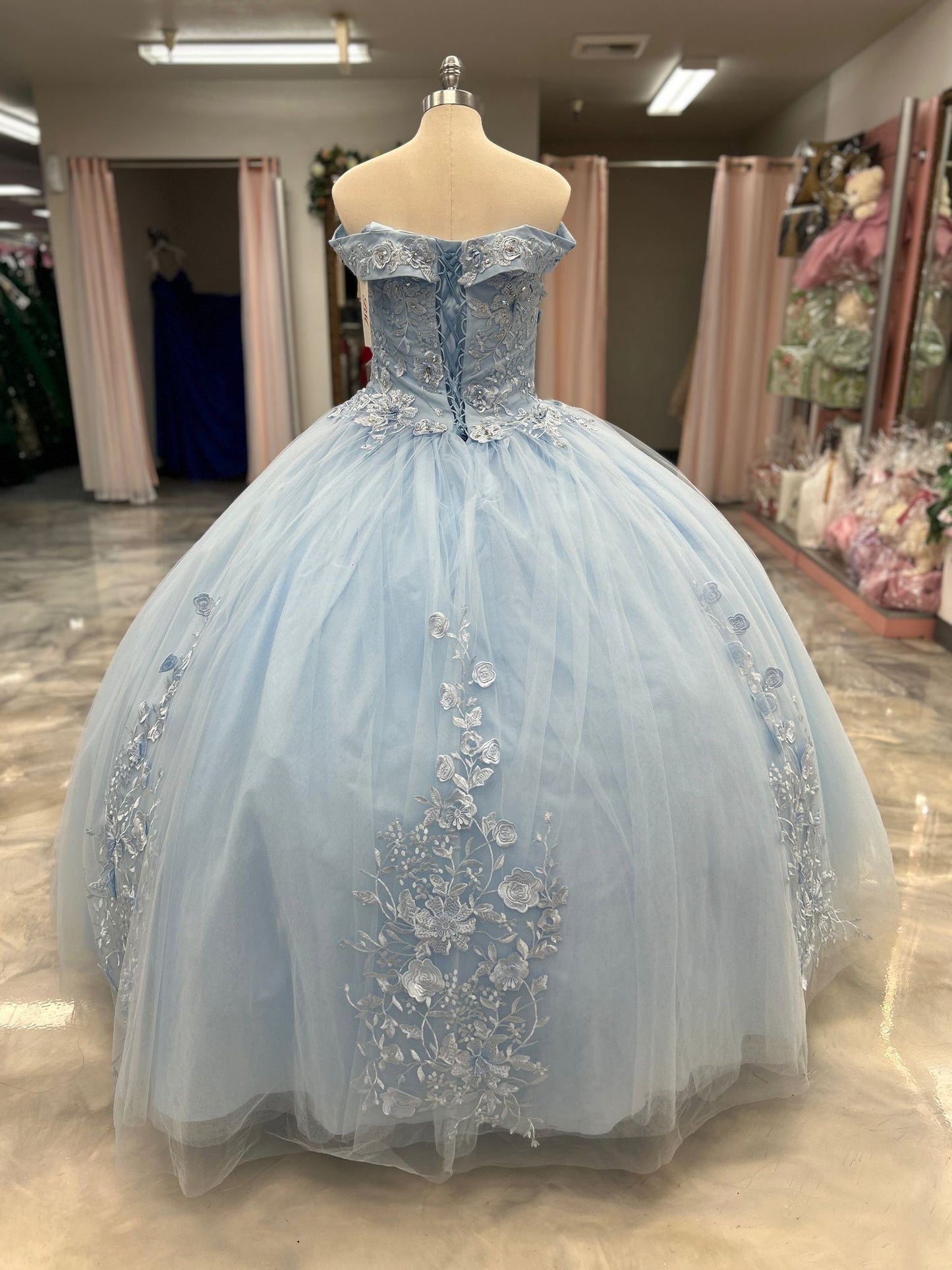 Vestido Moroleon Azul