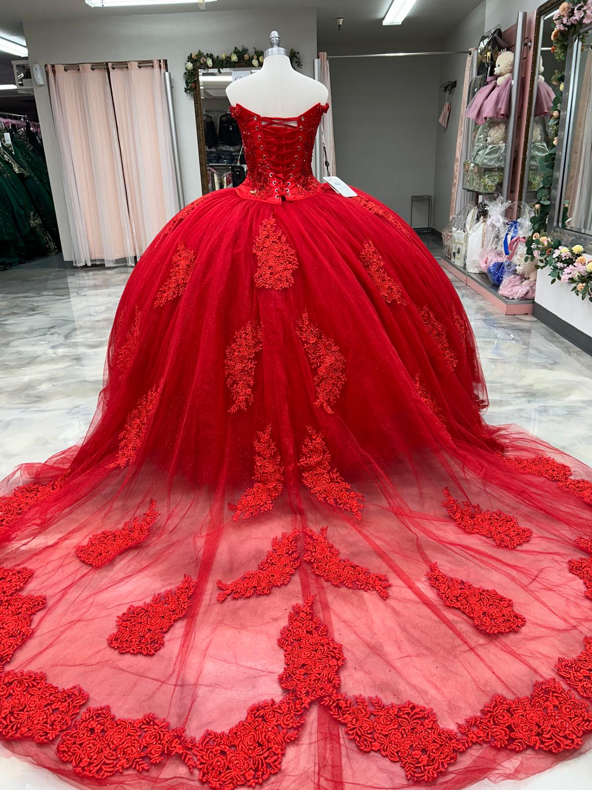 Moroleon Vestido Rojo