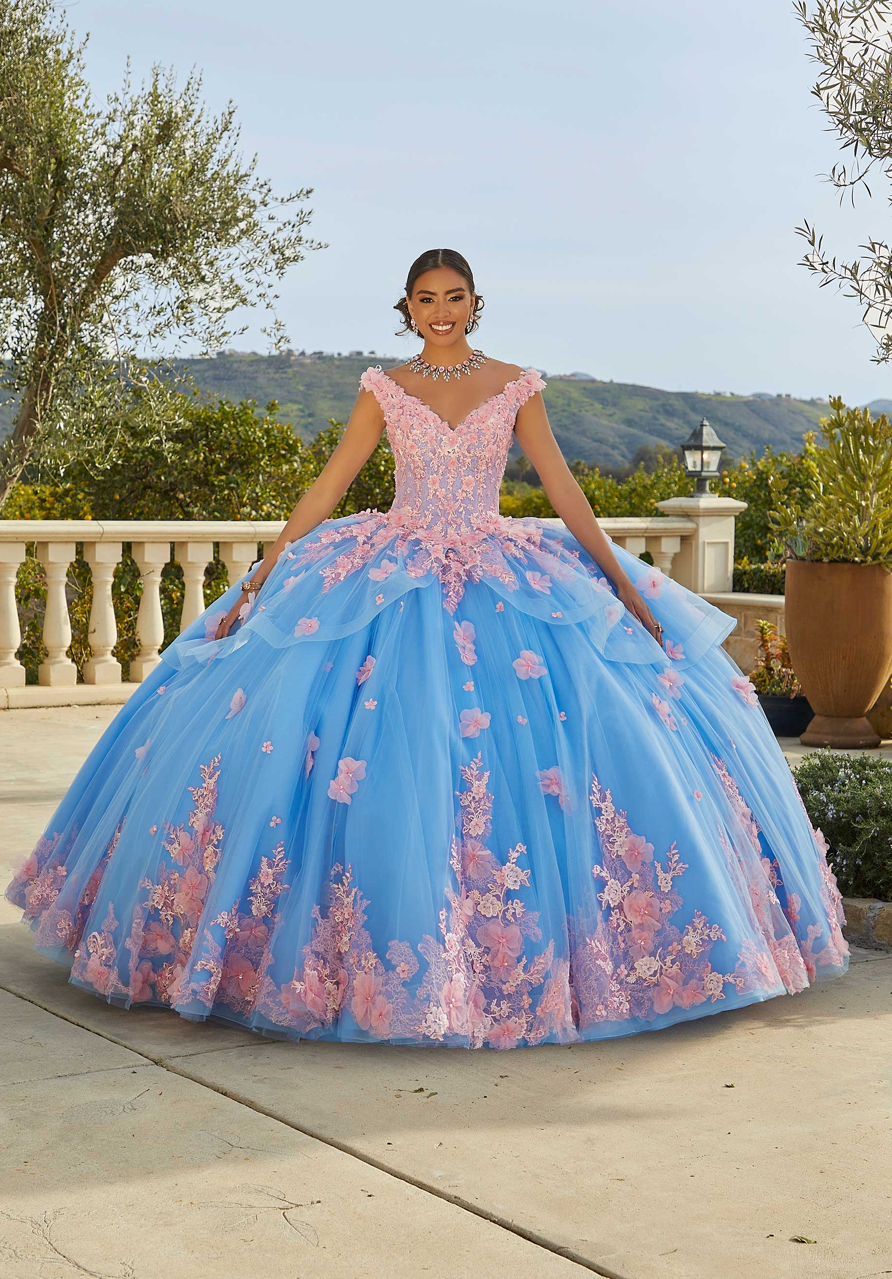 soft pink light pink quinceanera dresses