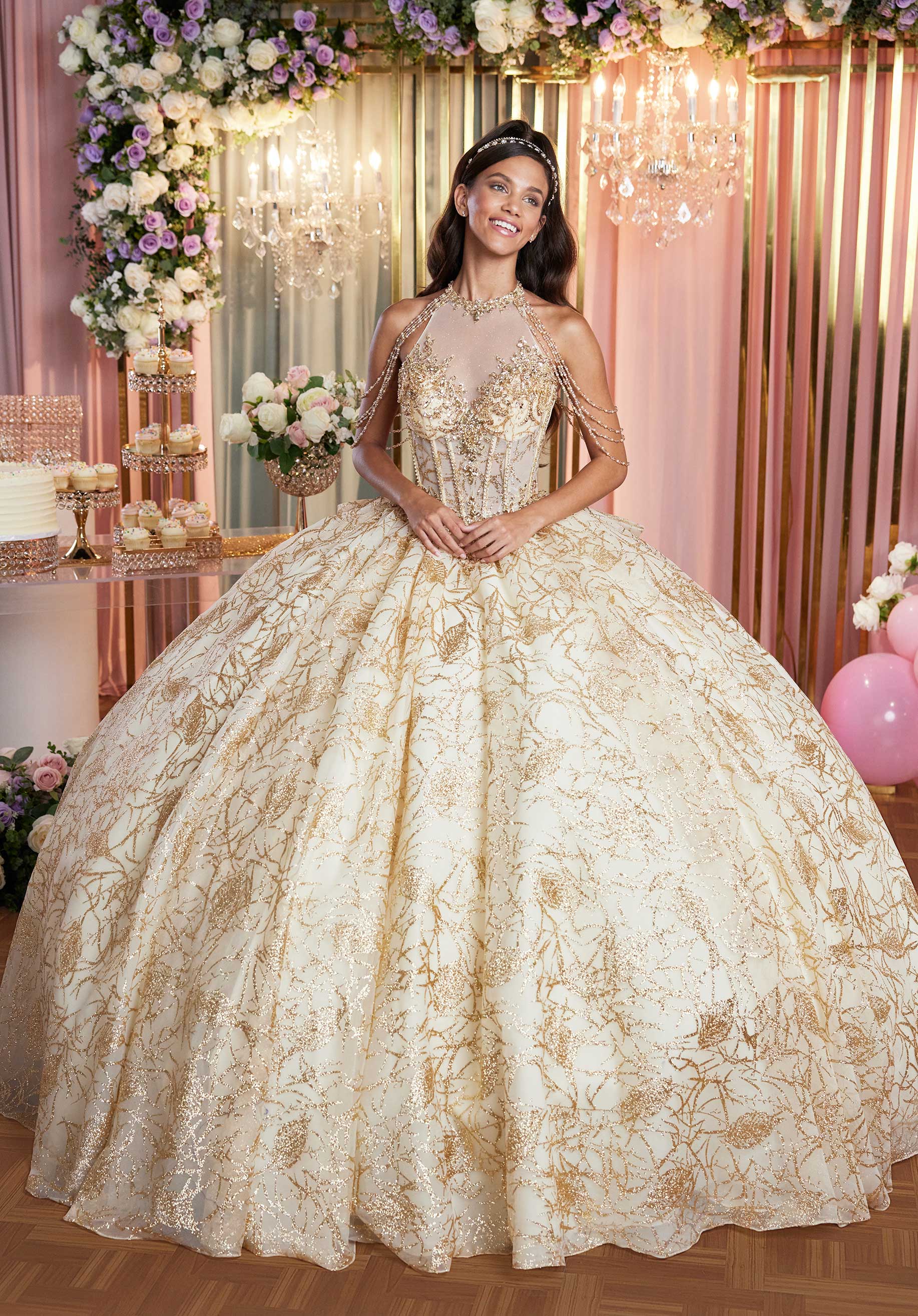morilee gold dress Mori Lee 48018
