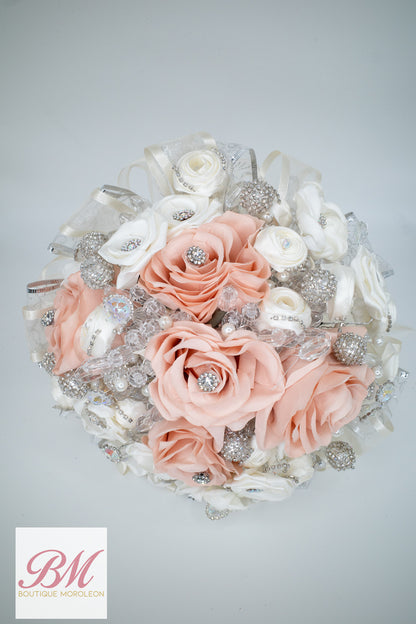Quinceañera Ramo Blush/White