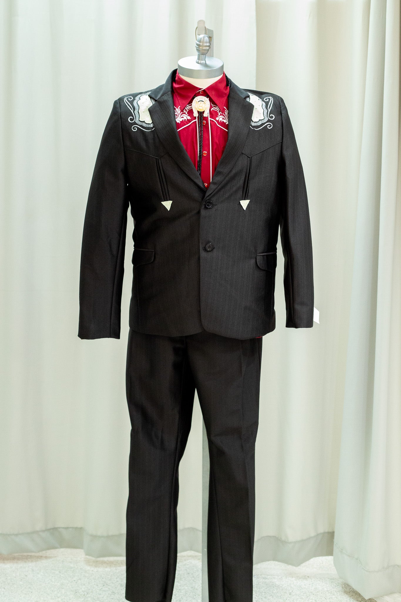 Chalino Sanchez-Inspired Vaquero Suit in Black