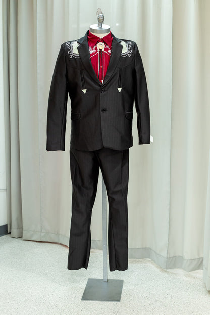 Chalino Sanchez-Inspired Vaquero Suit in Black