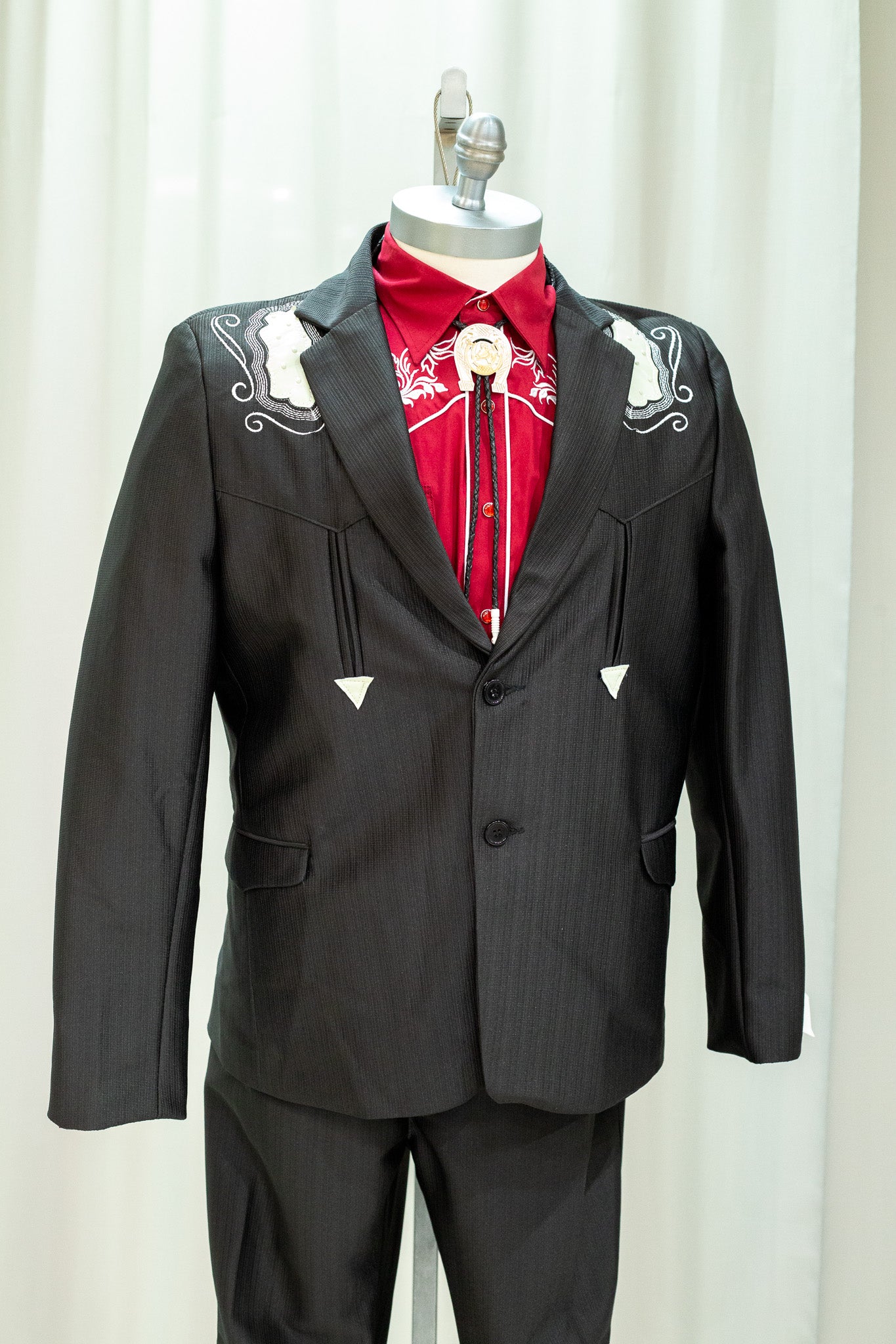 Chalino Sanchez-Inspired Vaquero Suit in Black