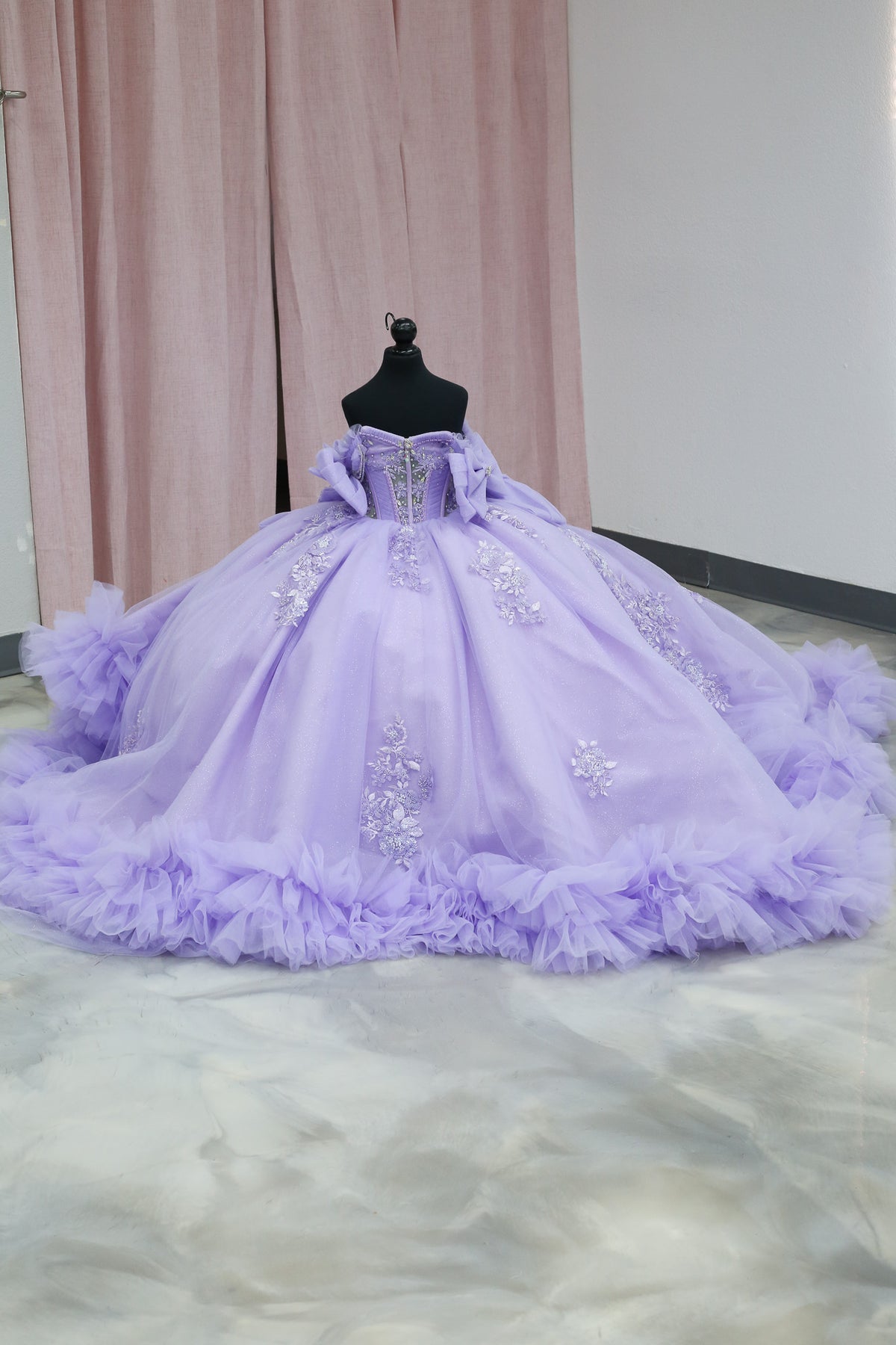 Lilac Cloud Mini Quinceañera Gown