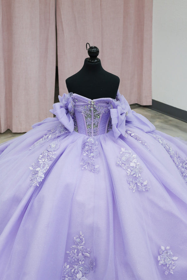Lilac Cloud Mini Quinceañera Gown — alternate view