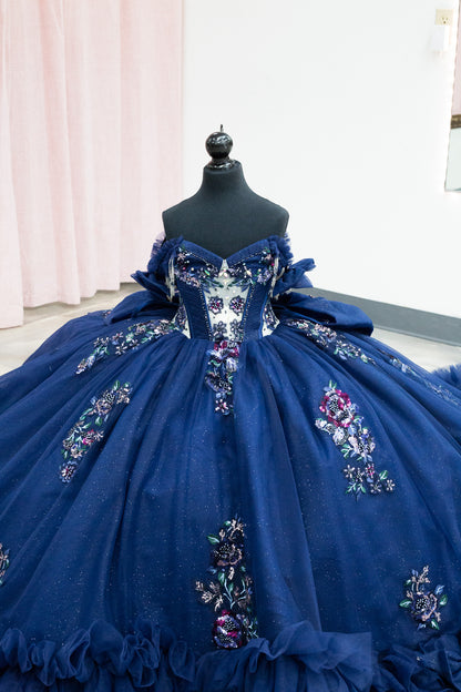 Midnight Garden Mini Quinceañera Gown