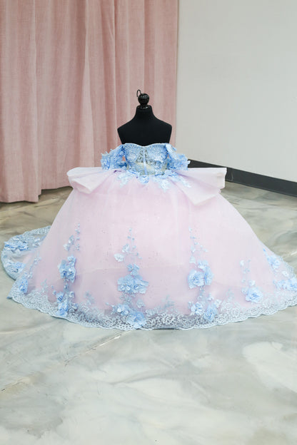 Cotton Candy Skies Mini Quinceañera Gown
