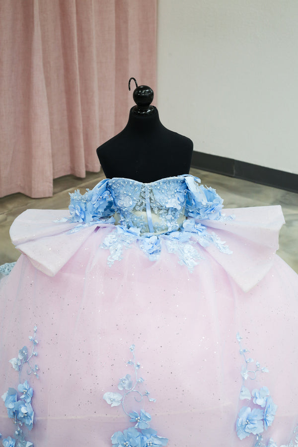 Cotton Candy Skies Mini Quinceañera Gown — alternate view