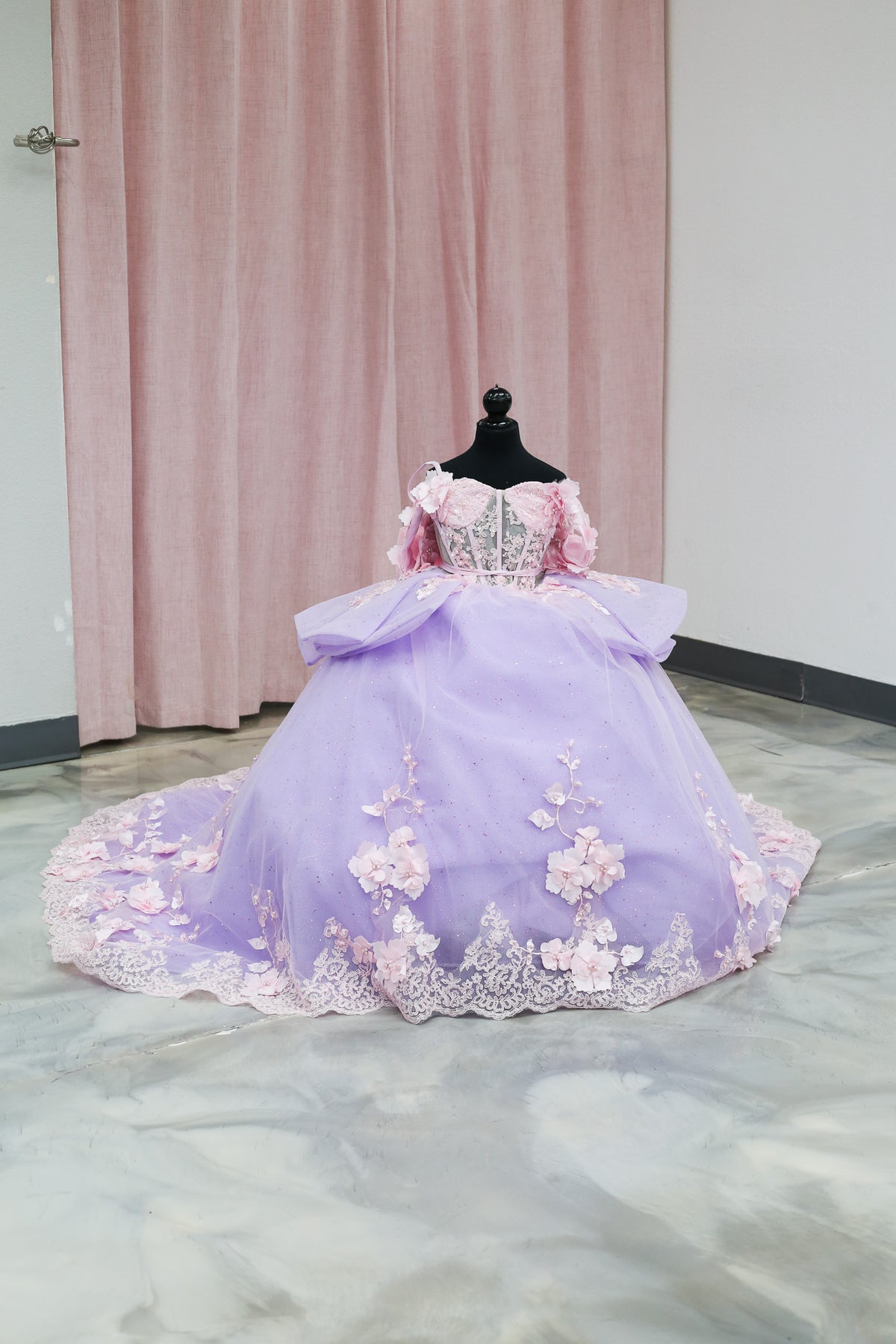 Cherry Blossom Mini Quinceañera Gown