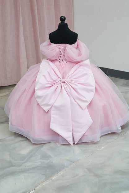 Blush Petal Mini Quinceañera Gown
