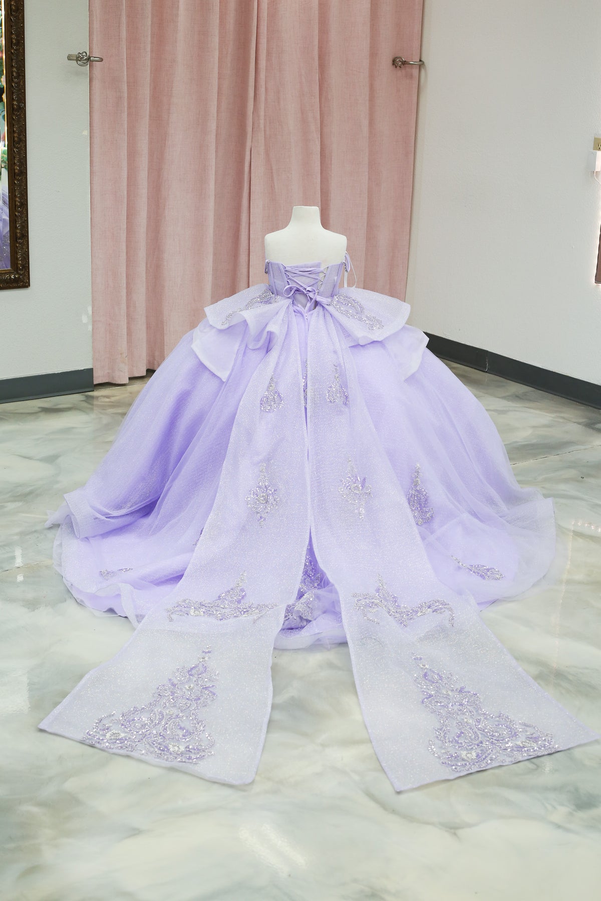 Lavender Dream Mini Quinceañera Gown