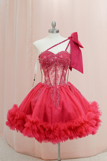 BM1-02 Fuchsia Sparkle Baile Sorpresa Dress