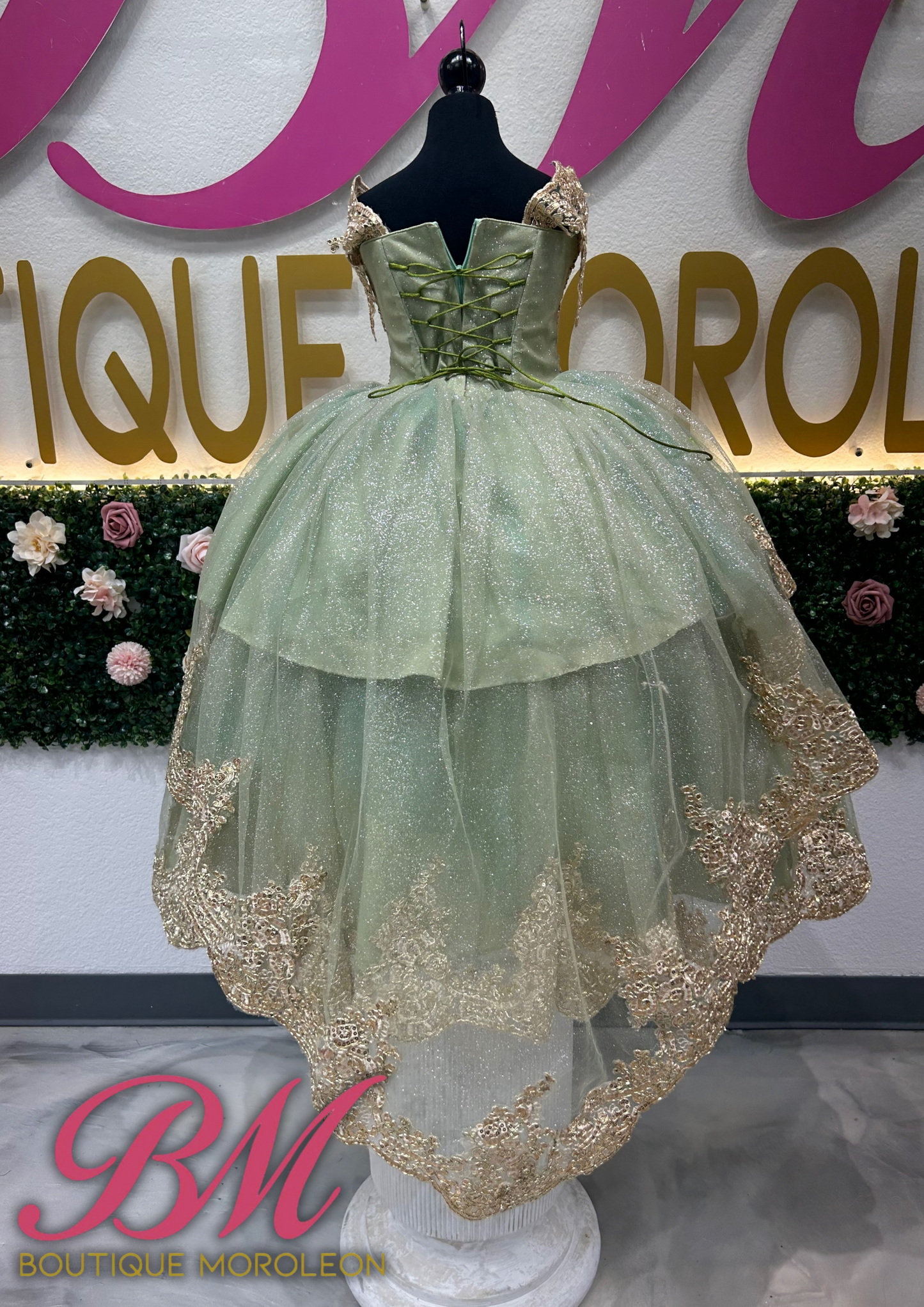 Sage Mini Quince Dress