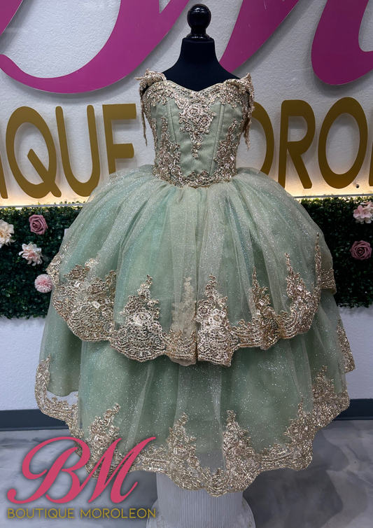 Sage Mini Quince Dress