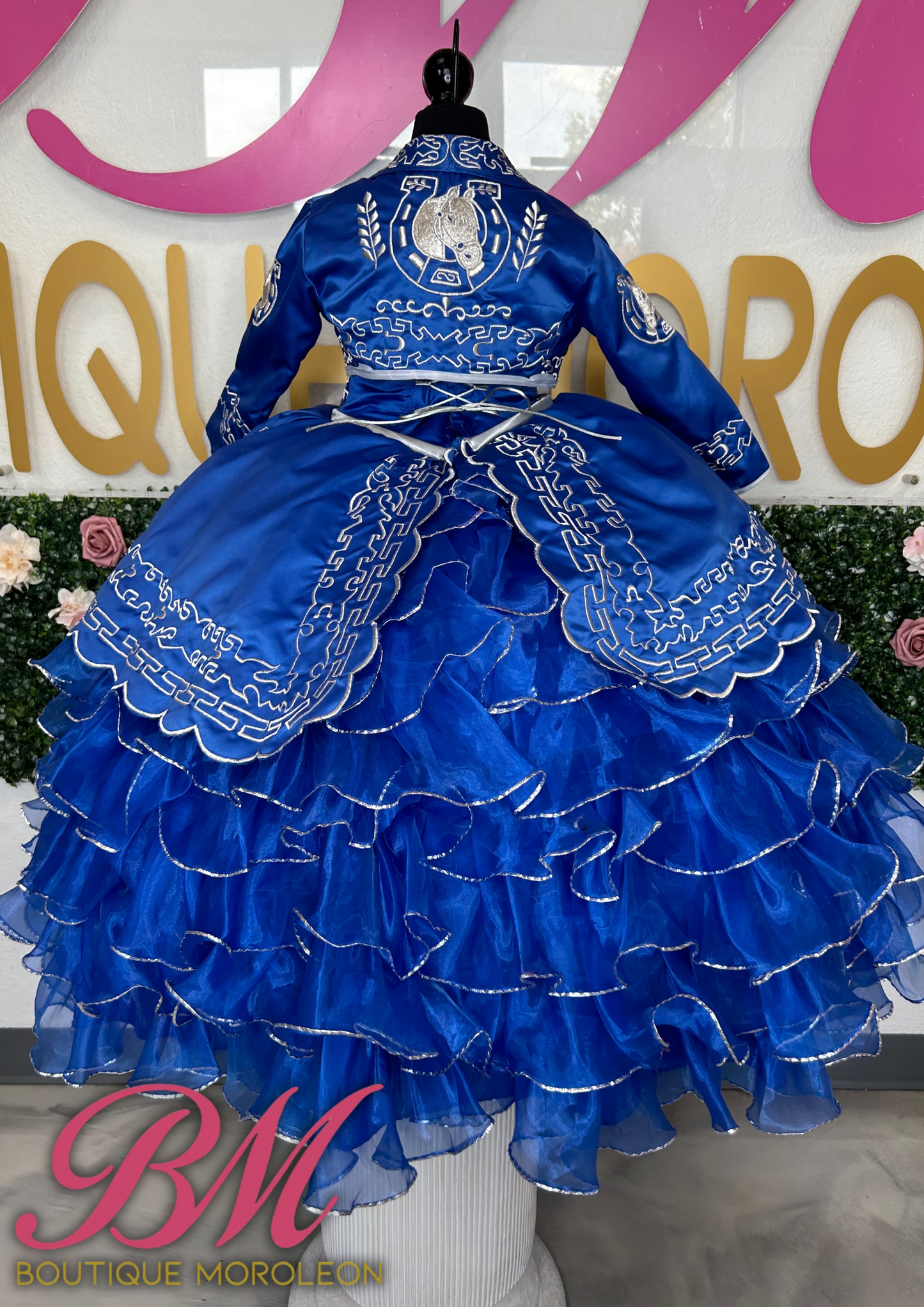 Mini Blue Charro Dress