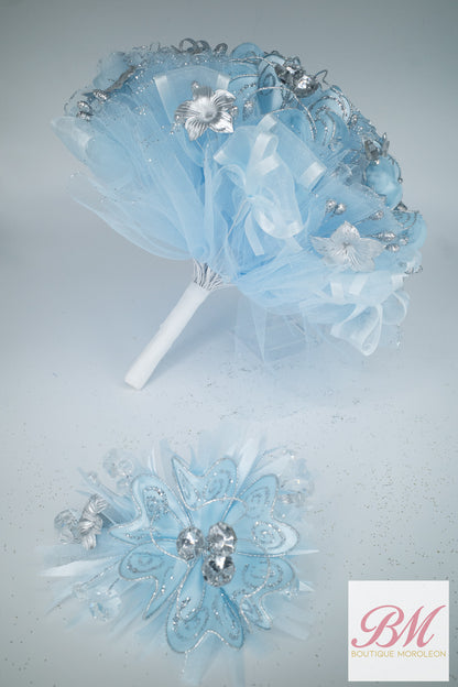 Quinceañera Ramo Baby Blue