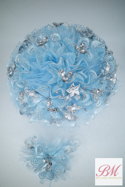 Quinceañera Ramo Baby Blue
