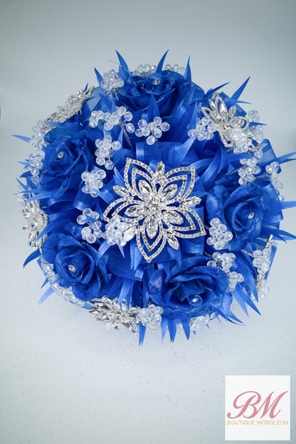 Quinceañera Ramo Royal Blue