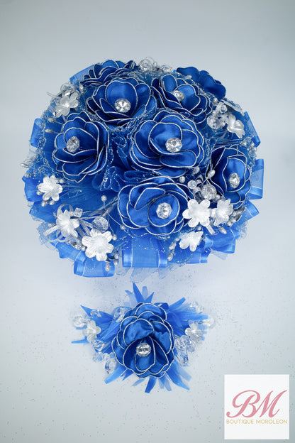 Quinceañera Ramo Royal Blue