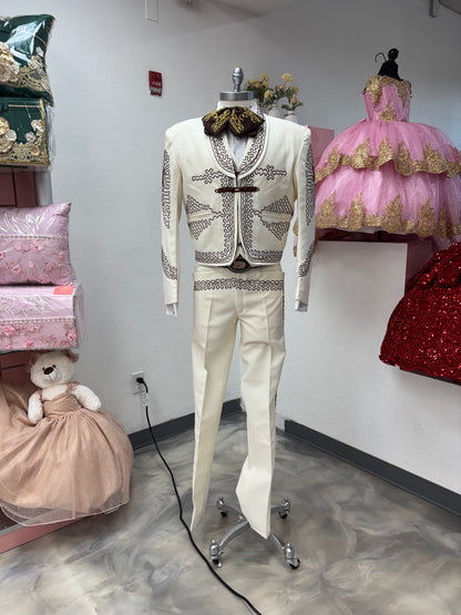 Traje Charro Marfil Economico
