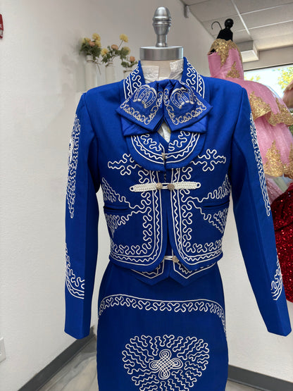 Traje Charro Azul Mujer Economico