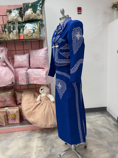 Traje Charro Azul Mujer Economico