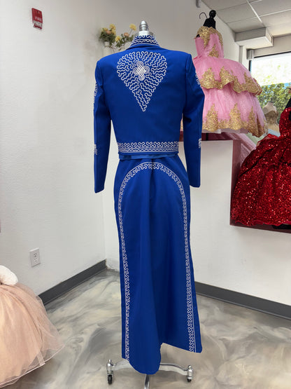 Traje Charro Azul Mujer Economico