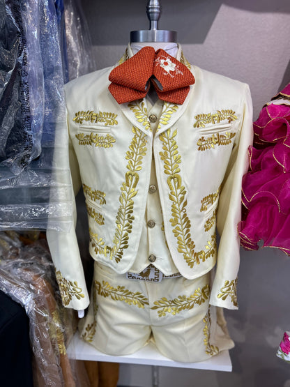 Charro Suit Classic Beige/ Gold