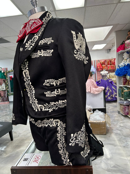 Charro Suit Classic Black/Silver