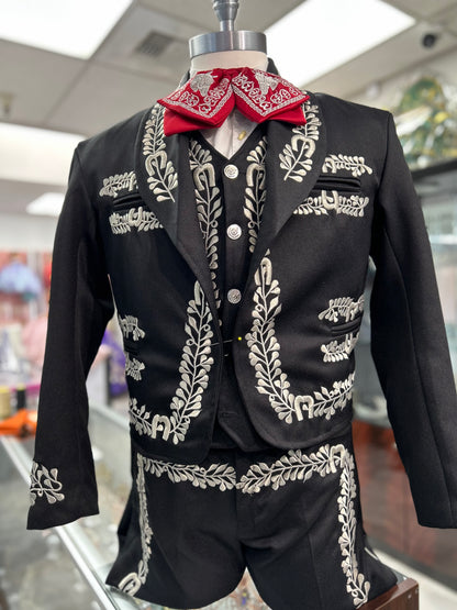 Charro Suit Classic Black/Silver