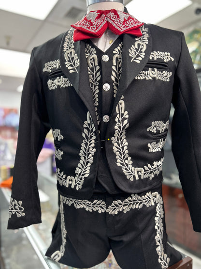 Charro Suit Classic Black/Silver