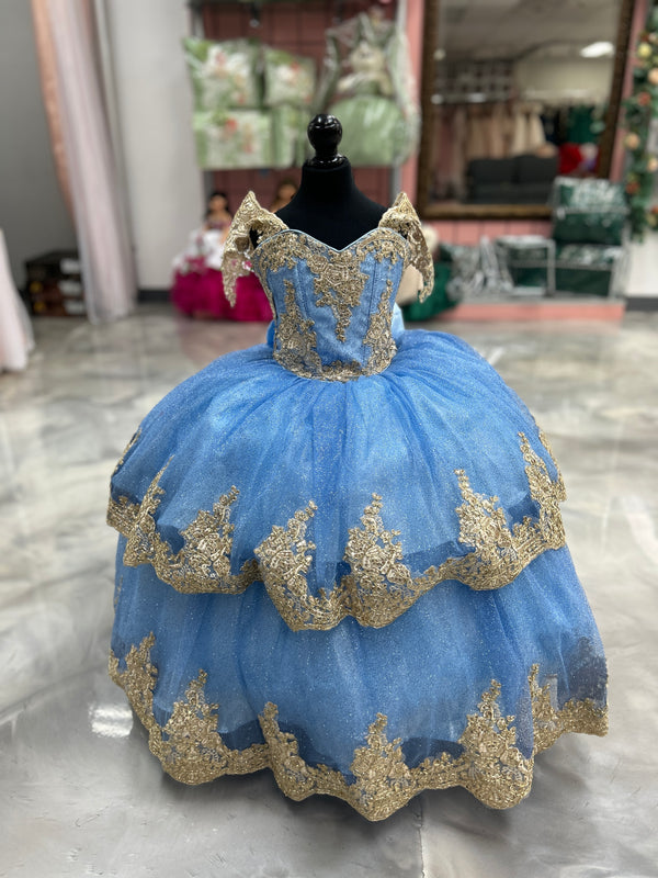 Vestido Mini Quinceañera Baby Blue — girls quinceañera dress at Boutique Moroleón Sacramento