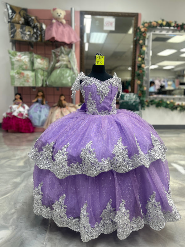 Vestido Mini Lilac dress — girls quinceañera dress at Boutique Moroleón Sacramento