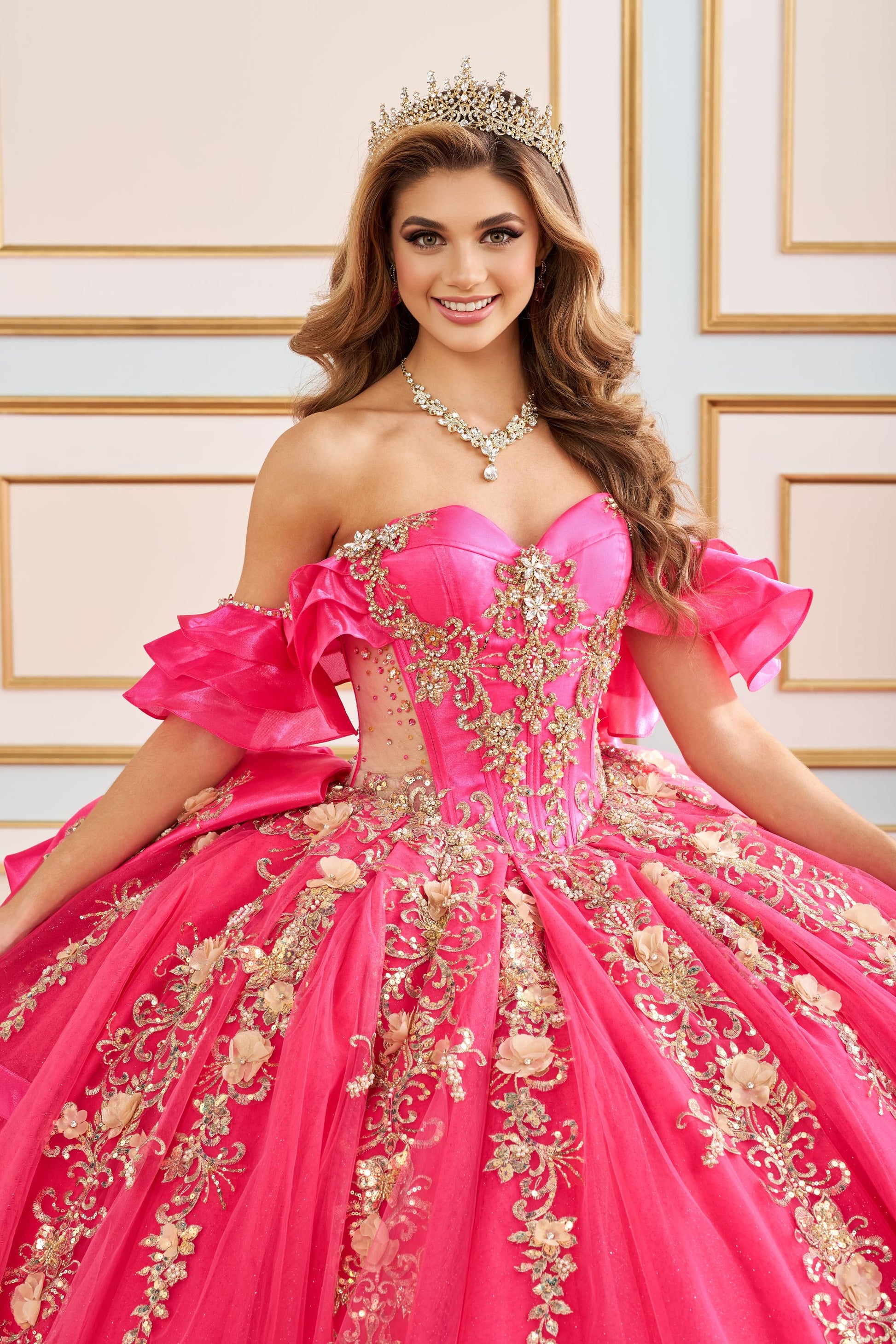 Princesa PR30197 10 / Hot Pink/Gold Princesa PR30197 10 / Hot Pink/Gold