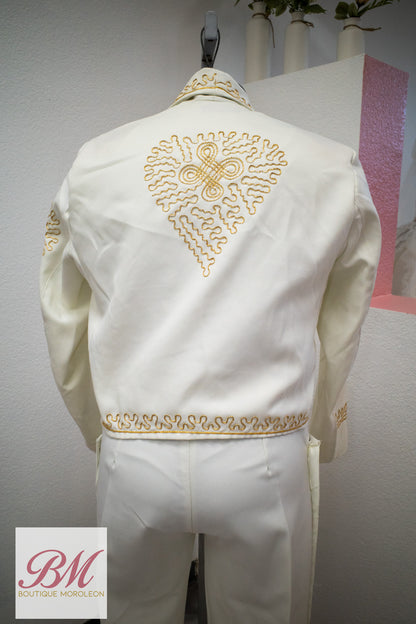 Economical Charro Suit Cream/Gold