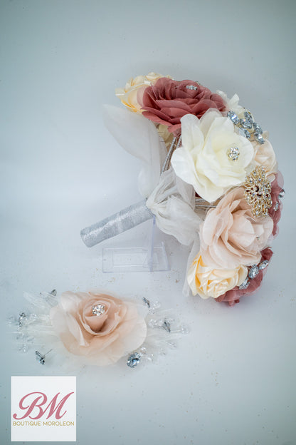 Quinceañera Ramo Assorted Blush