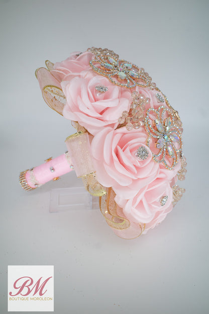 Quinceañera Ramo Pink/Silver