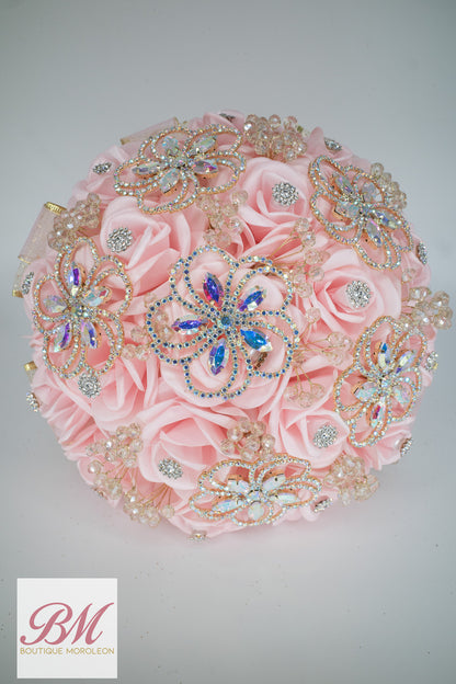 Quinceañera Ramo Pink/Silver