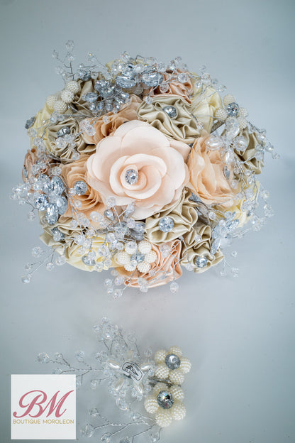 Quinceañera Ramo Silver/Champagne