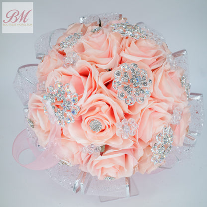 Quinceañera Ramo Silver/Pink