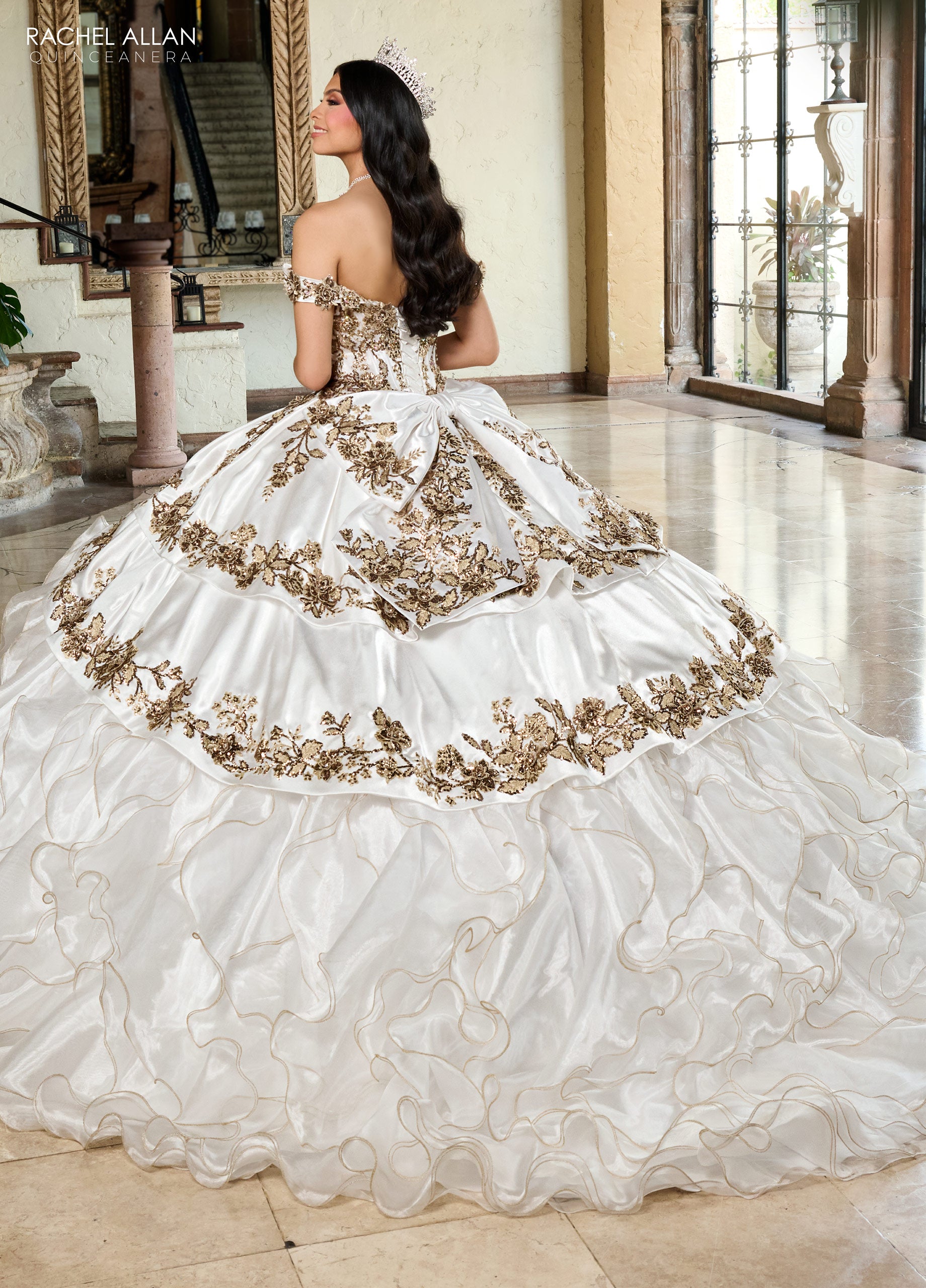 White And Gold Dress Actual Color Rachel Allan Charro RQ5001 Red Gold White And Gold Dress Actual Color Rachel Allan Charro RQ5001 Red Gold