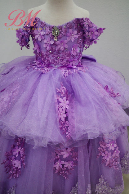 Mini Vestido Quince Lilac