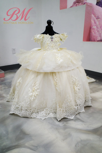 Mini Quince dress Champagne