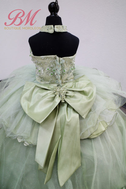 Mini Quince Dress color Sage