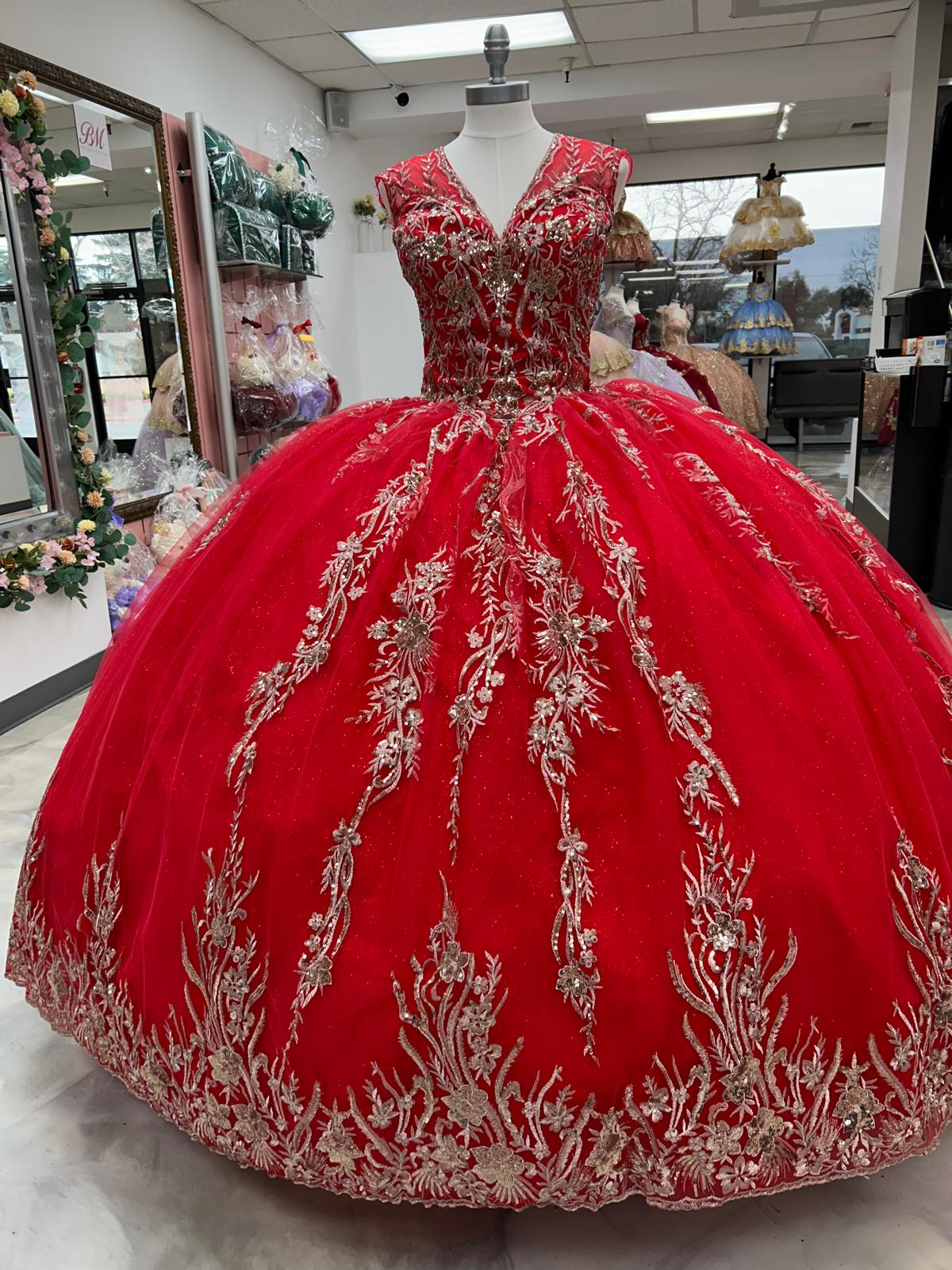 Moroleon Vestido Rojo