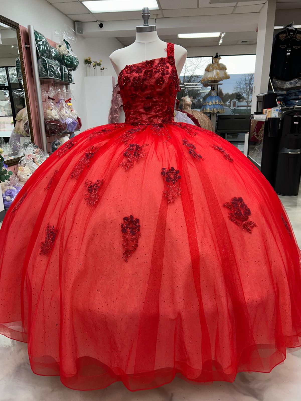 Moroleon Vestido Rojo