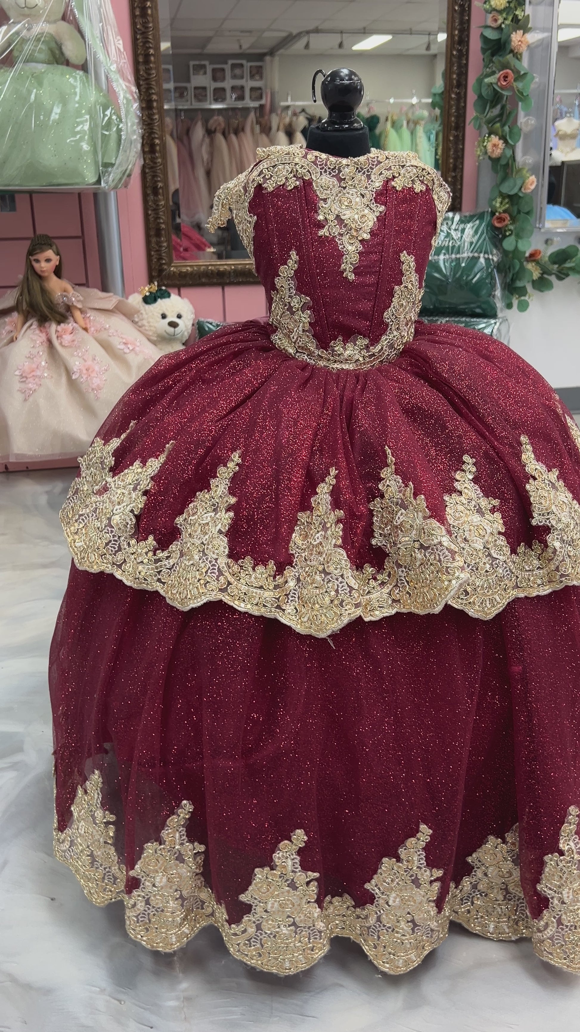 burgundy quinceanera dresses Rachel Allan RQ3145 Long Ball Gown Beaded Dress Rachel Allan Style 5097 DQ (BURGUNDY) - QUINCEANERA
