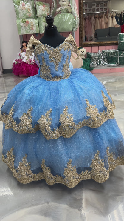 Vestido Mini Quinceañera Baby Blue